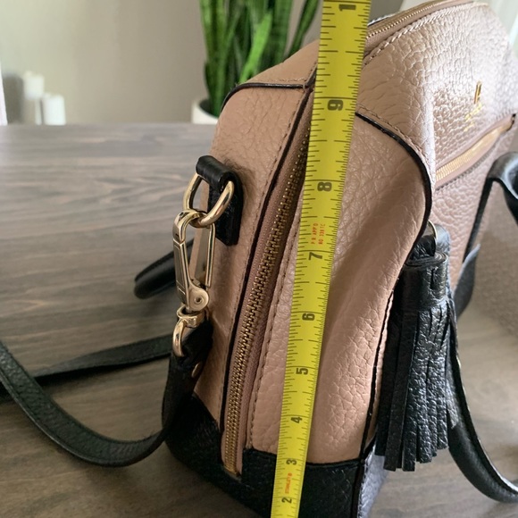 Kate Spade satchel in two tone - taupe and black. Is in pristine condition. - Picture 5 of 8